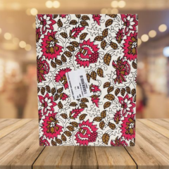 Diary Bamboo Handmade Paper Floral Pink 6*8'