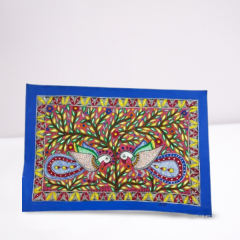 Paintings Madhubani Fish & Tree Handmade Paper 11X15"