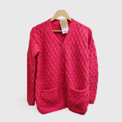 Ladies Full Sweater Wool Pink