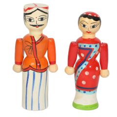 Channapatna Toy Doll Set Small