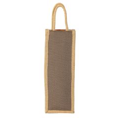 Water Bottle Bag With Flap Jute  Image 1