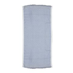 Bath Towel Cotton Blue With Multicolor