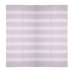 Bedspread  Cotton Light Purple With White Line