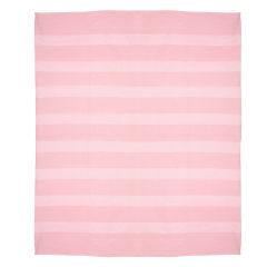 Bedspread  Cotton Light Pink With White Line