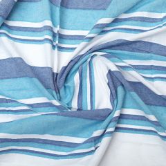Bedspread  Cotton Sky Blue With White Blue