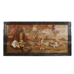 Wall Hanging Mysore Inlay House Village 2*4" 3D 