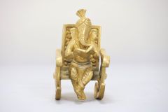 Brass Idiol Ganesha On Rocking Chair 