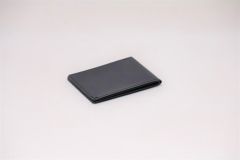 Leather M Wallet Single Pocket Black