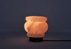 H Rock Salt  Pot Lamp