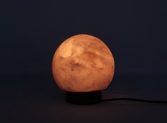 H Rock Salt  Globe  Lamp