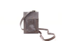 Leather Sling Bags Passport Tan Brown