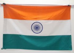Indian Flag Satin 2.5Ft × 3.75Ft