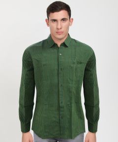 Cotton Shirt Full Sleeve Broad Line (Green 2)