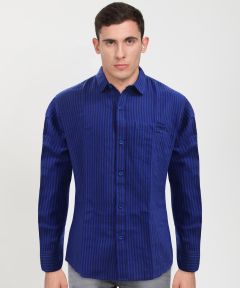 Cotton Shirt Full Sleeve Broad Line (Navy Blue. 2)