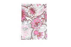 Diary Notepad white Base Pink Flower 6*9