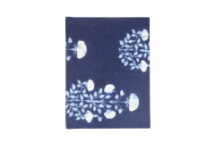Diary Pen Holder Blue Leaf White Fwr 8"× 6"