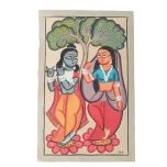 Painting Pattachitra Tribal Dance Image 1